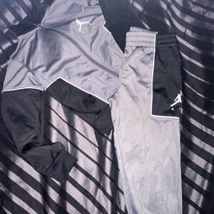 Grey and black Jordan jogging suit